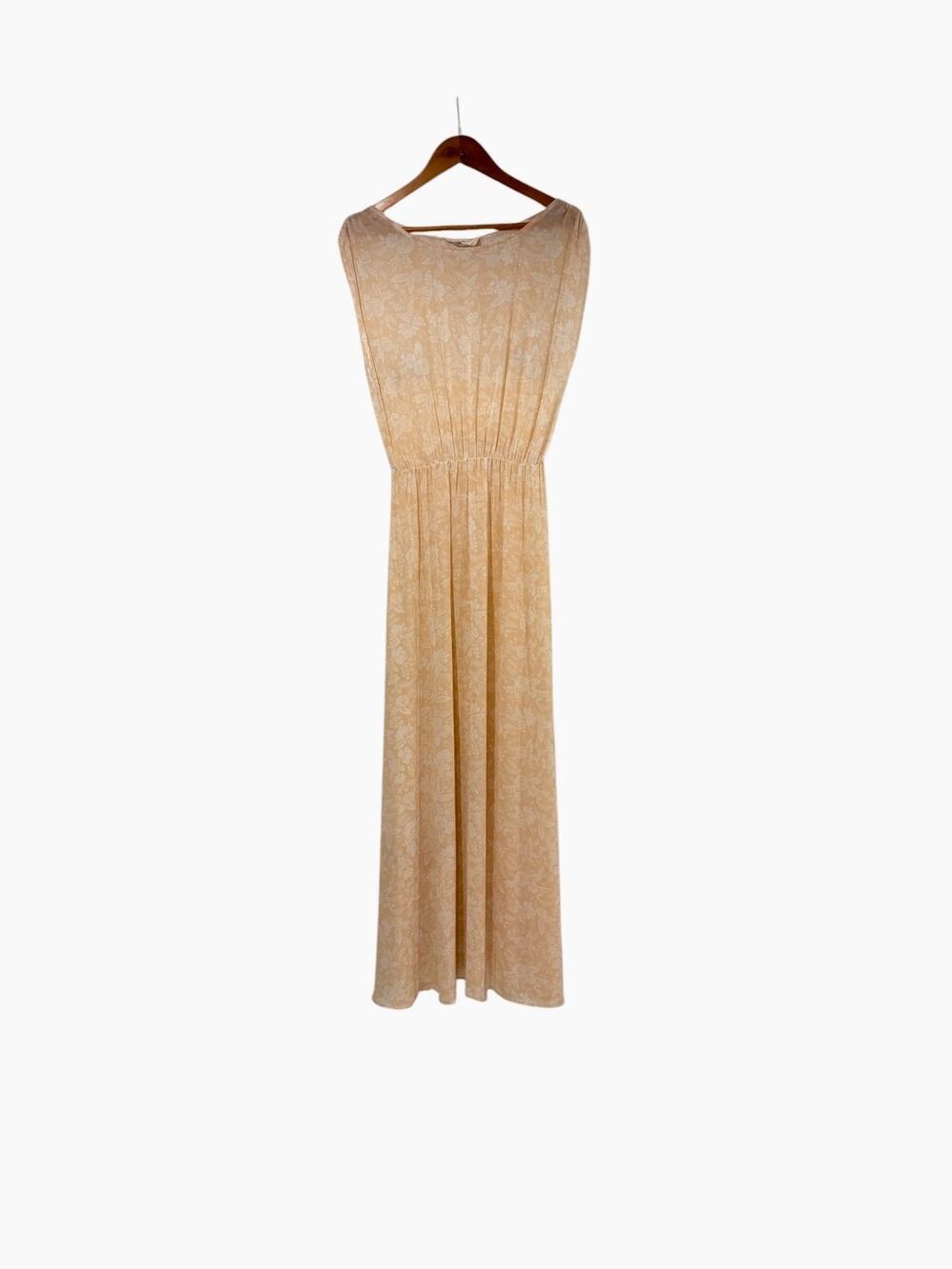 Paper Crown + Rifle Paper Company Floral Maxi Dress Small Cream Flowy